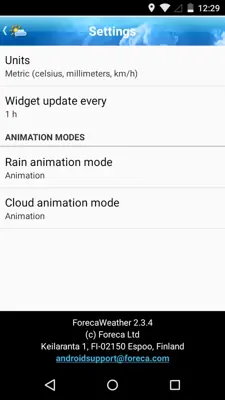 ForecaWeather android App screenshot 3