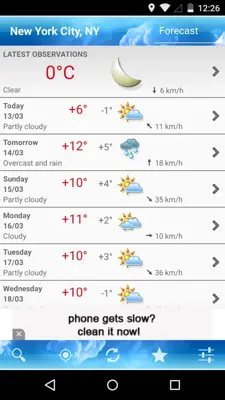 ForecaWeather android App screenshot 4